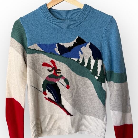 Faherty Mountain Coaster Crewneck Merino Wool Blend Sweater Size XXS - Picture 6 of 12
